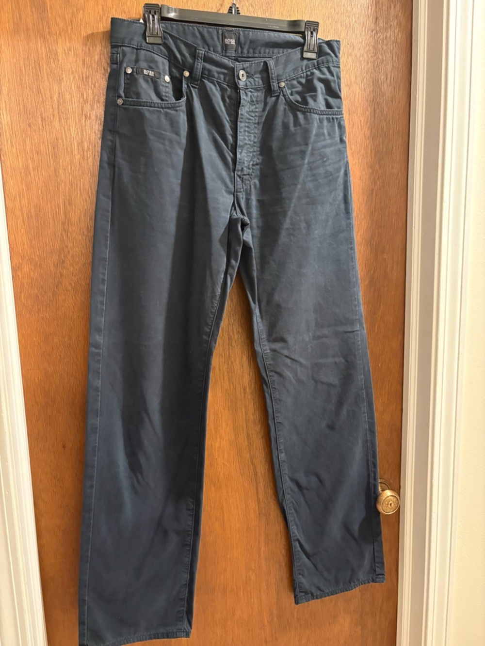 Hugo Boss Straight Fit Black Jeans